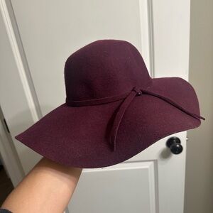 Burgundy Floppy Hat
